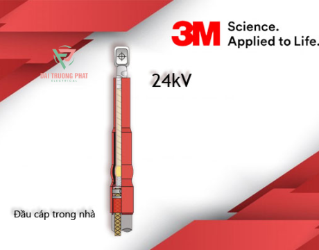 Đầu cáp co nhiệt 1 pha 24kV trong nhà - Hãng 3M