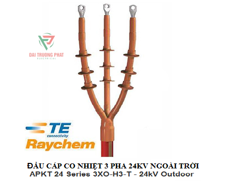 Đầu Cáp Co Nhiệt 3 Pha 24KV ngoài trời - Raychem