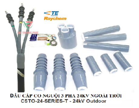 Đầu cáp co nguội 3 pha 24KV ngoài trời - Raychem