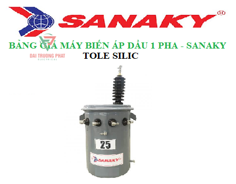 BẢNG GIÁ MÁY BIẾN ÁP DẦU 1P SILIC - SANAKY - TC62, TC6945, TC2608, TC3370